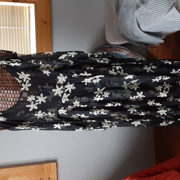 Sheer maxi dress with sprate slip - Picture 3 of 5